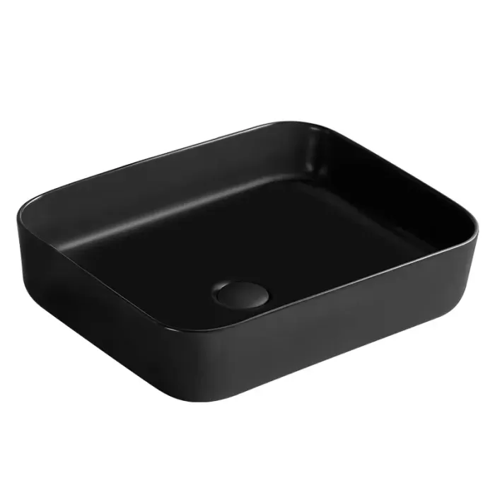 Раковина накладная Dusel Cubis 500251В 500х390х130 черный