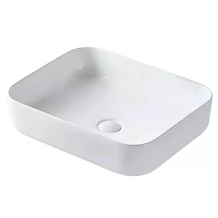 Раковина накладная Dusel Cubis 500251W 500х390х130 белый