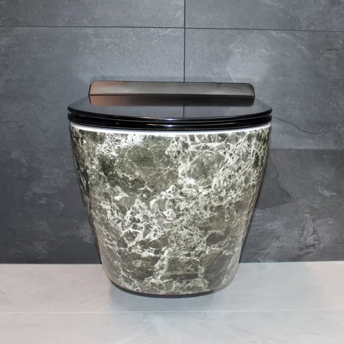 Унитаз подвесной Dusel Levita Marble DWHT10201130MS с сиденьем Soft Close дюропласт