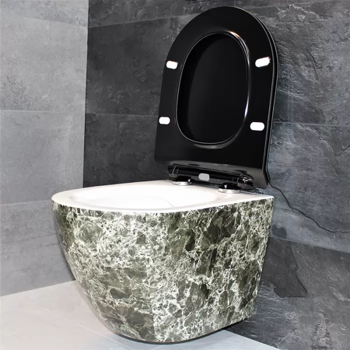 Унитаз подвесной Dusel Levita Marble DWHT10201130MS с сиденьем Soft Close дюропласт