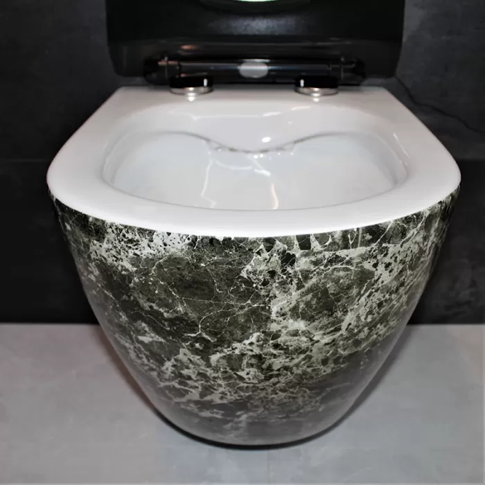 Унитаз подвесной Dusel Levita Marble DWHT10201130MS с сиденьем Soft Close дюропласт