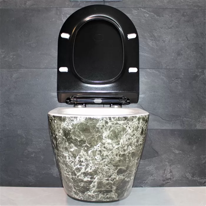 Унитаз подвесной Dusel Levita Marble DWHT10201130MS с сиденьем Soft Close дюропласт