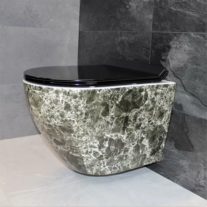 Унитаз подвесной Dusel Levita Marble DWHT10201130MS с сиденьем Soft Close дюропласт