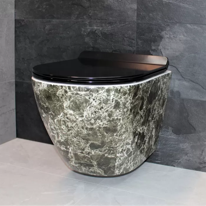 Унитаз подвесной Dusel Levita Marble DWHT10201130MS с сиденьем Soft Close дюропласт