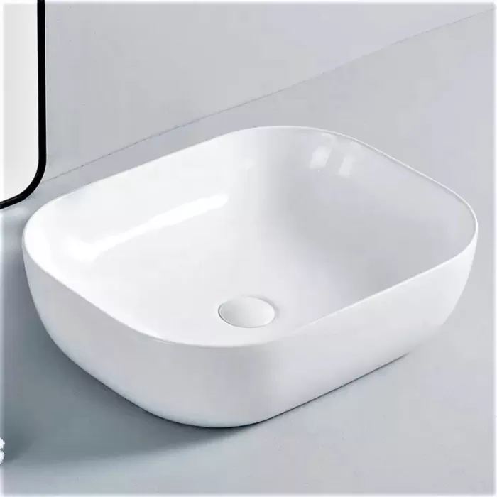 Раковина накладная Dusel Lindi 490151W 490х390х145 белый