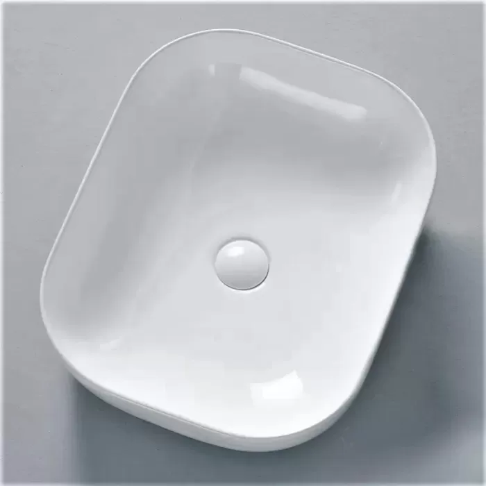 Раковина накладная Dusel Lindi 490151W 490х390х145 белый
