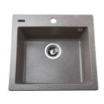 Мийка гранітна  Bretta New York 490х455х190  мокко