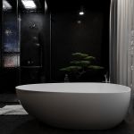 Ванна отдельностоящая матовая Amidicon Palmyra 167х84 из литого камня