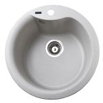 Мойка гранитная Bretta Rondo 485х215 жемчужина