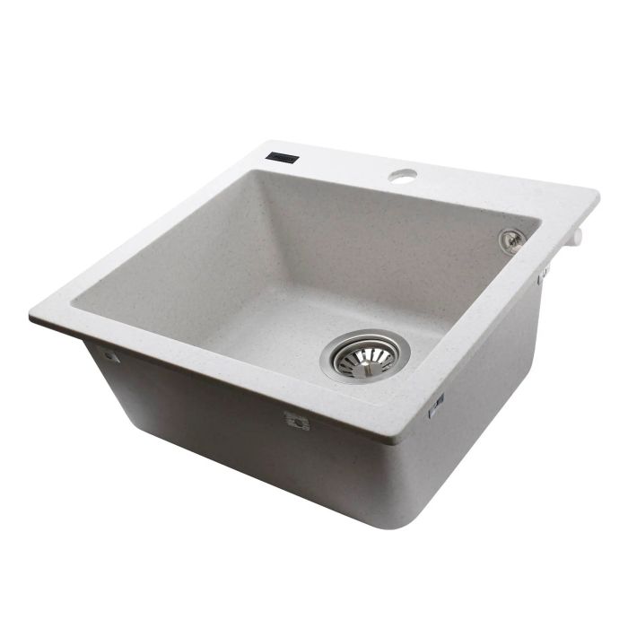 Мойка гранитная Bretta New York 490х455х190  жемчужина
