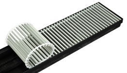 Решітка алюмінієва для конвектора Teplowatt 2750х265 з висотою 16 мм