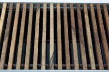 Решетка деревянная для конвектора Teplowatt Орех 1000х265 с высотой 16 мм