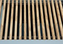 Решетка деревянная для конвектора Teplowatt Ясен 1250х265 с высотой 16 мм