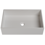 Раковина матова накладна Amidicon Ring 60 580х390 з литого каменю