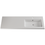 Раковина матова врізна Amidicon Rodeo 120R 1200х480 з литого каменю