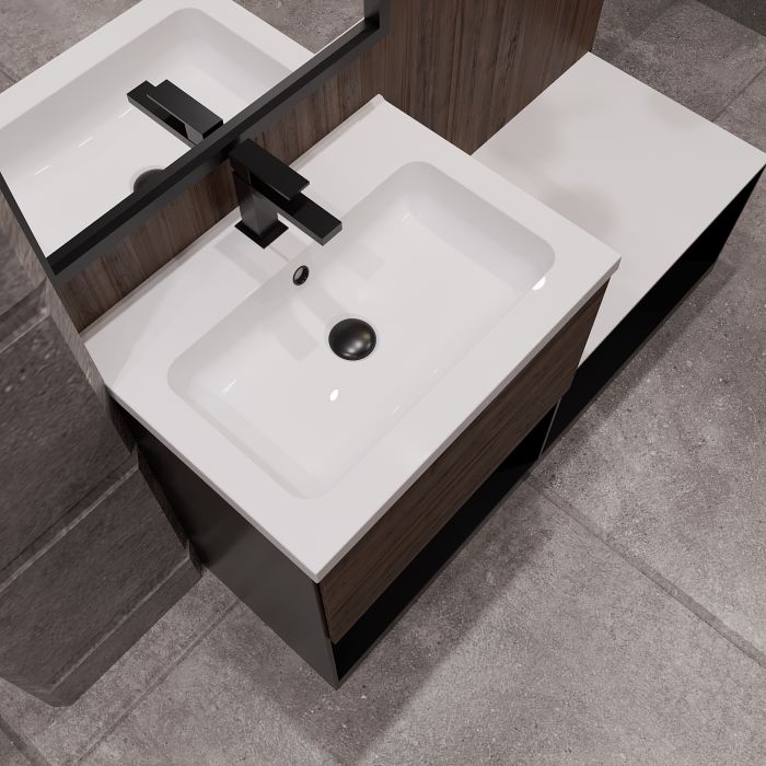 Раковина глянцевая врезная Amidicon Rodeo 70 700х450 из литого камня