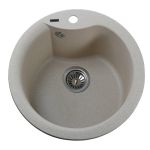 Мойка гранитная Bretta Rondo 485х215 песчаный