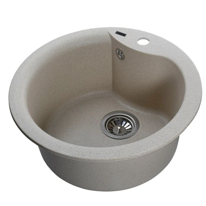 Мойка гранитная Bretta Rondo 485х215 песчаный
