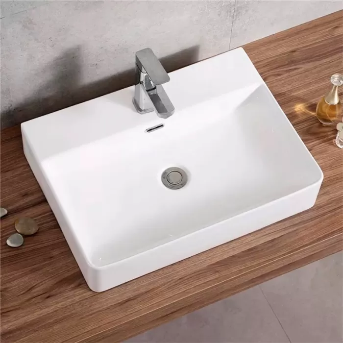 Раковина накладная Dusel Selena 505581W 505х425х125 белый