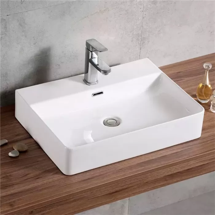 Раковина накладная Dusel Selena 505581W 505х425х125 белый