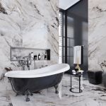 Ванна отдельностоящая матовая Amidicon Symphony 167х78 черная из литого камня черные ножки