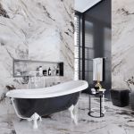 Ванна отдельностоящая матовая Amidicon Symphony 167х78 черная из литого камня белые ножки