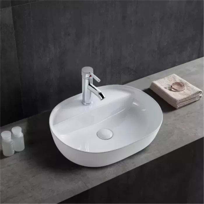 Раковина накладная Dusel Torino 510161W 510х390х140 белый