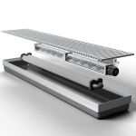 Конвектор внутрипольный Teplowatt 80х20 Turbo серый дренаж