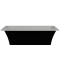 Ванна отдельностоящая матовая Amidicon Tytul 185х85 черная из литого камня