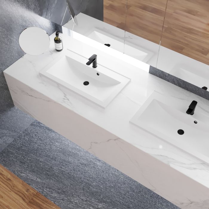Раковина матовая врезная Amidicon Victoria 60 600х450 из литого камня