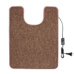 Коврик с подогревом для туалета Теплик 55x70 см с термоизоляцией Стандарт бежевый с выключателем