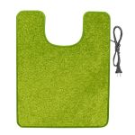 Коврик с подогревом для туалета Теплик 55x70 см с термоизоляцией Комфорт светло-зеленый