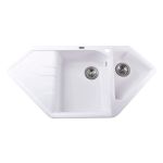 Мойка гранитная Bretta Zegna 1000х500х219  белый