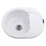 Мойка гранитная Bretta Round 600х470х220  белый