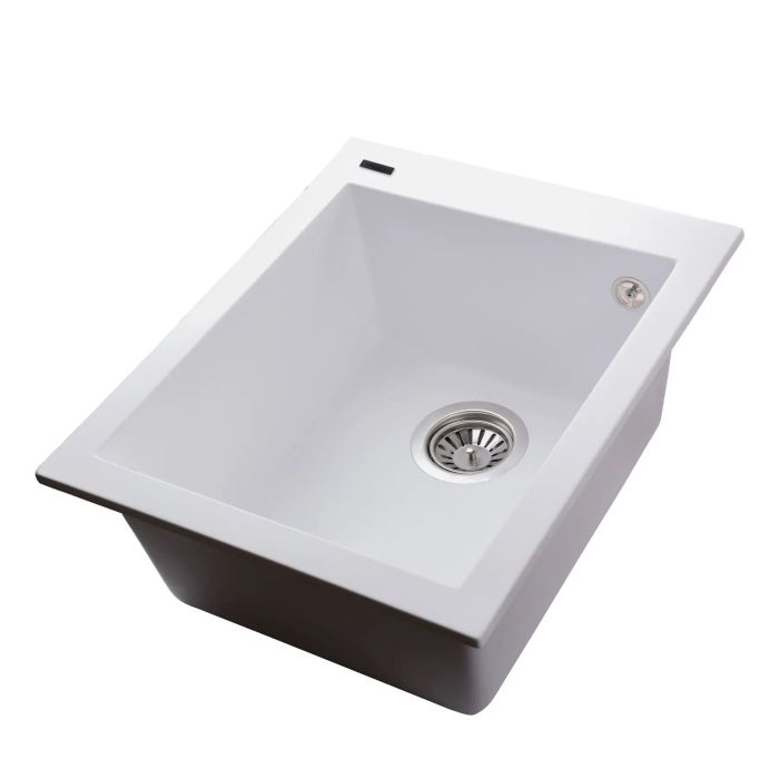 Мойка гранитная Bretta Quadro 500х410х200 белый