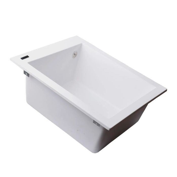 Мойка гранитная Bretta Quadro 500х410х200 белый