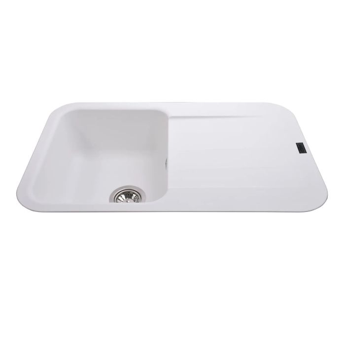 Мойка гранитная Bretta Crystal 780х500х200  белый