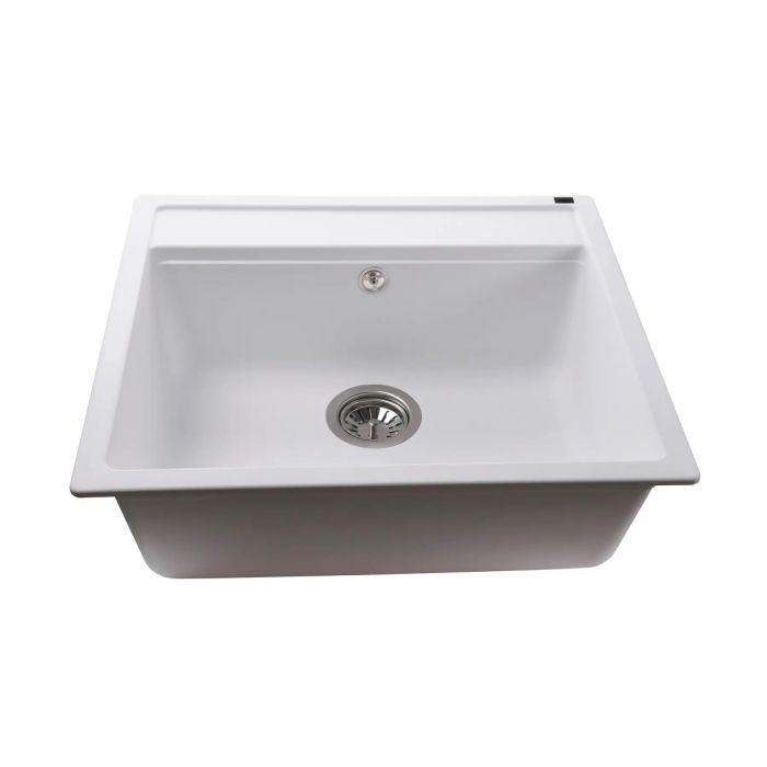 Мийка гранітна  Bretta Universal 570х510х190 білий