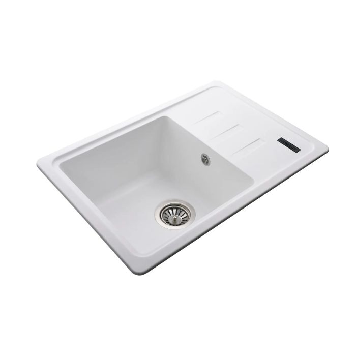 Мойка гранитная Bretta Compact 620х435х200  белый