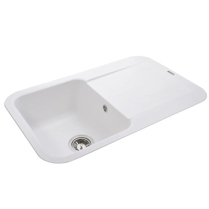 Мойка гранитная Bretta Crystal 780х500х200  белый